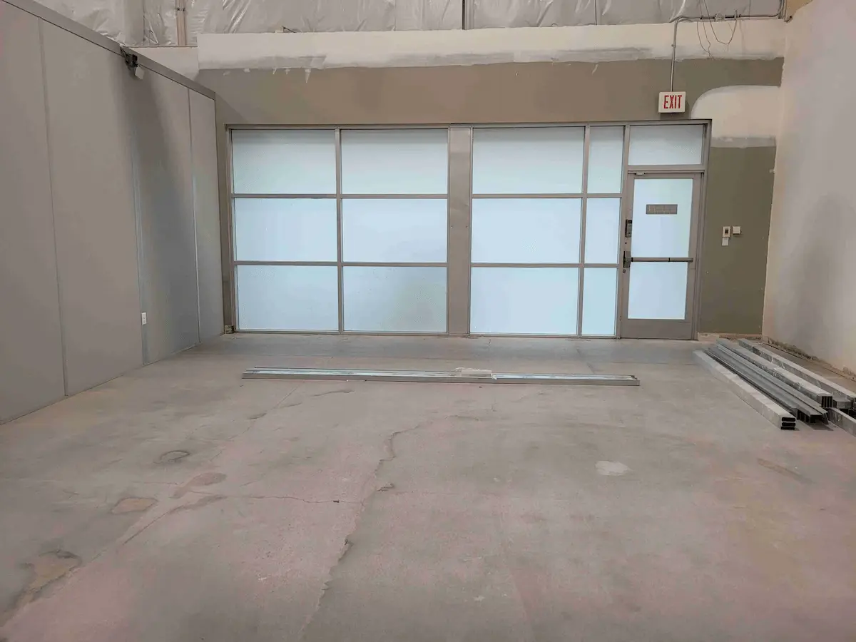 White frost decorative film on Salt Box architecture in Phoenix area